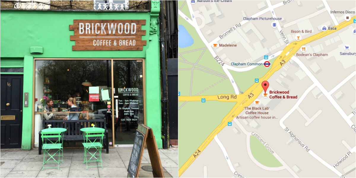 Best Coffee Shops in London - Brickwood Coffee & Bread