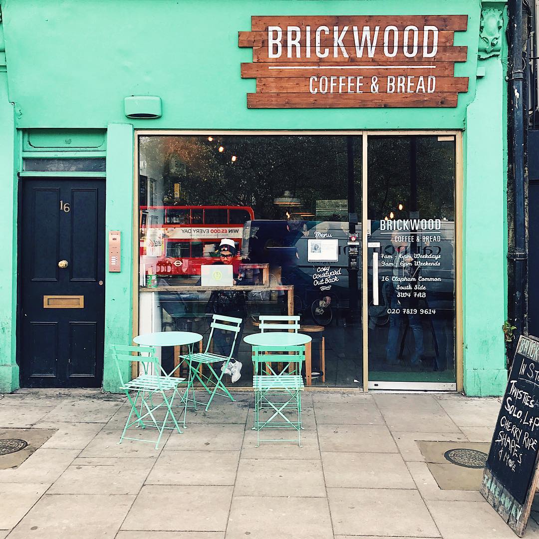 Les meilleurs cafés de Londres - Brickwood devanture