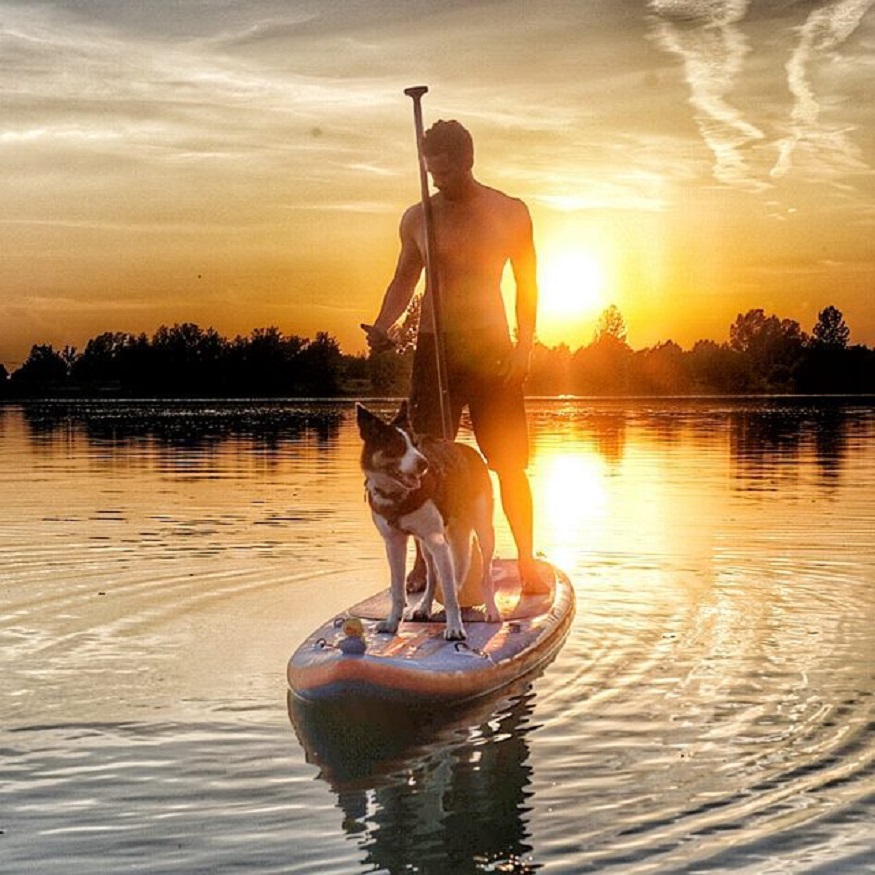 Nero y su perro en el Danubio