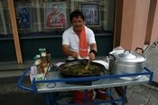 Bangkok man with food