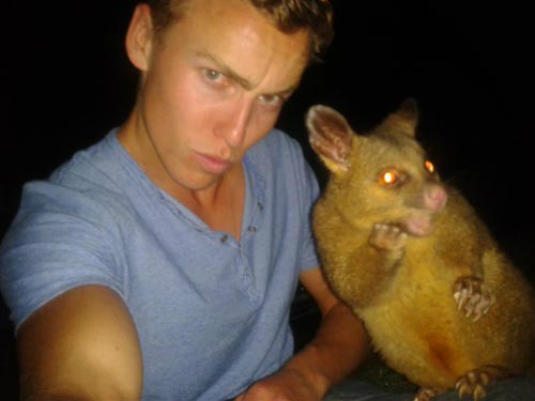 9_Man with wombat