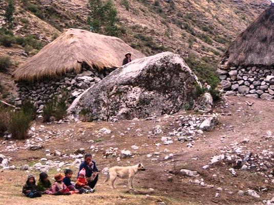 stone huts