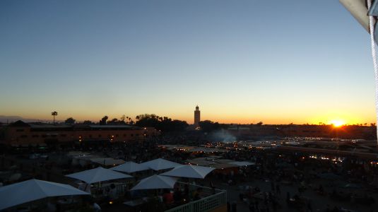 atardecer