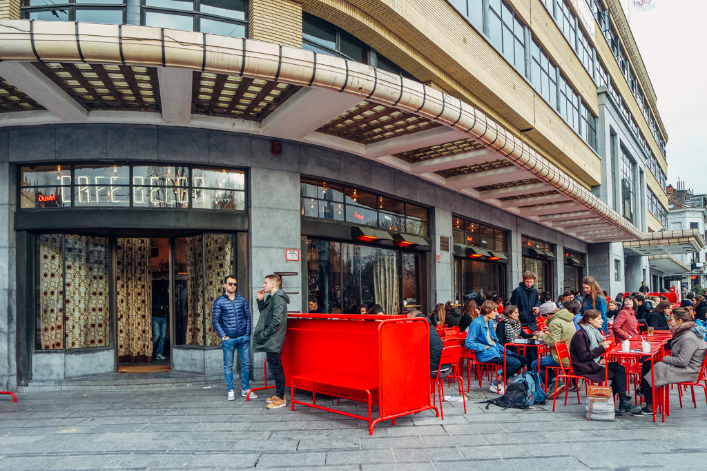 Café Belga, Étang d'lxelles, Bruxelas
