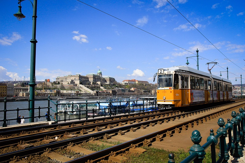 Tram en Budapest , Hungría