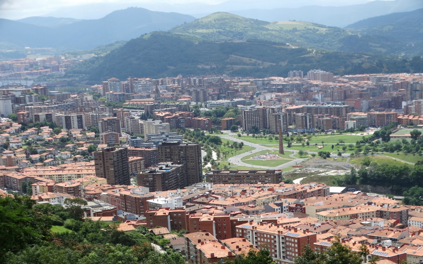 Vistas panorámicas de Bilbao