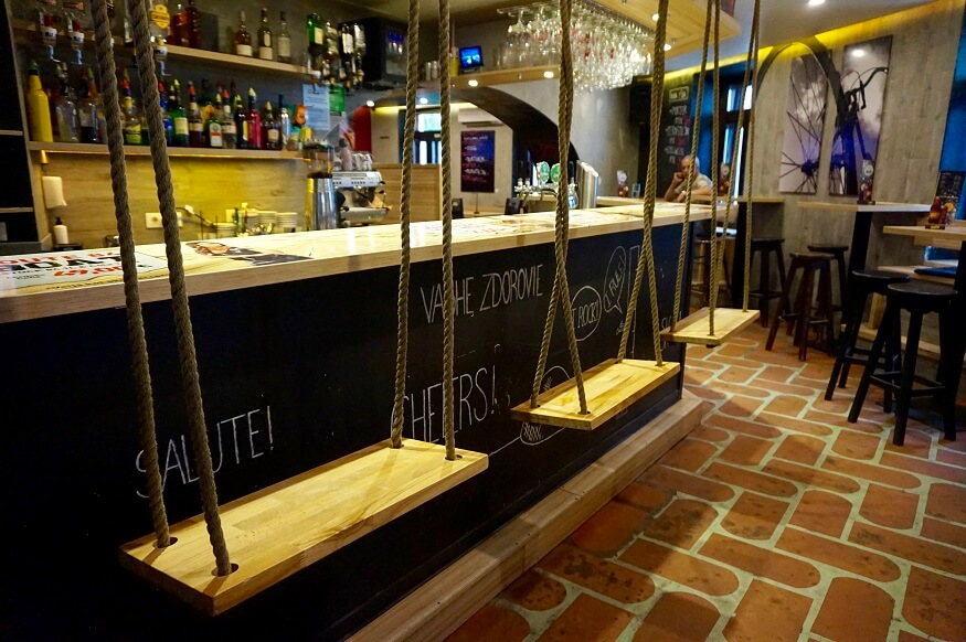 Pod Skalco cool bar swings Ljubljana (c) Alex Jones