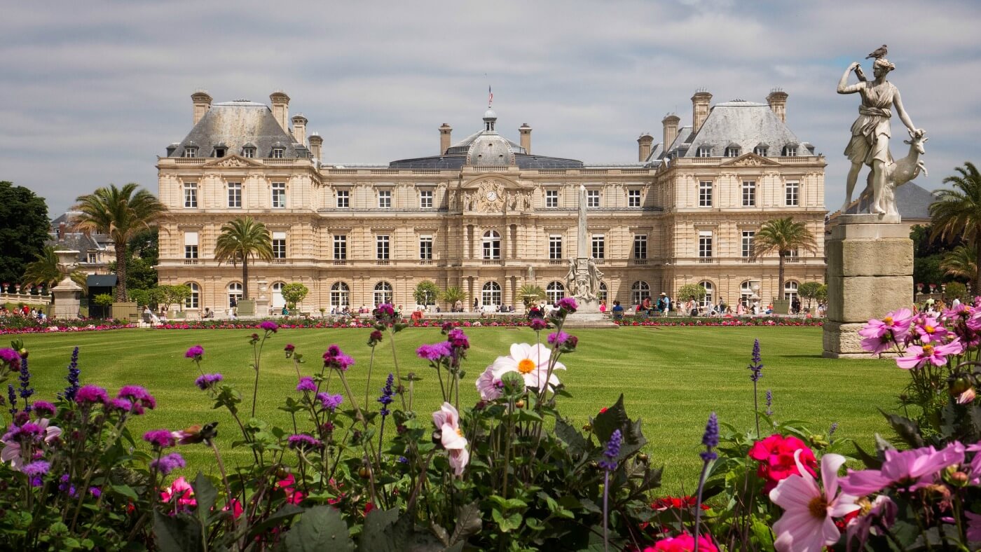 The Luxembourg Palace, in the Luxembourg gardens, is the home of the French Senate.