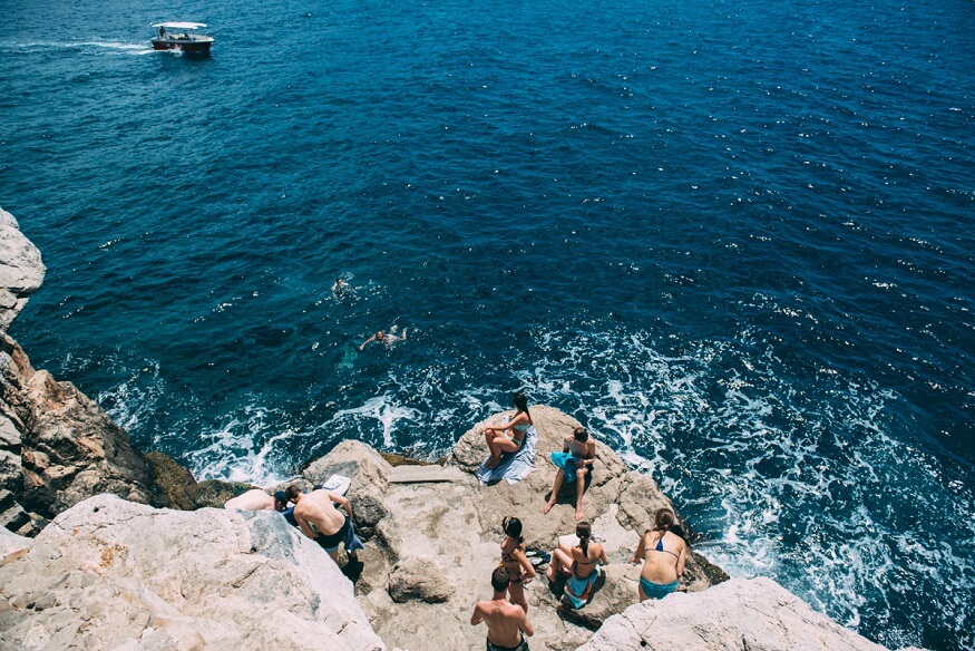 Best Things to Do in Dubrovnik - Relax on the cliffs next to Buza Bar (c) Lola Wright