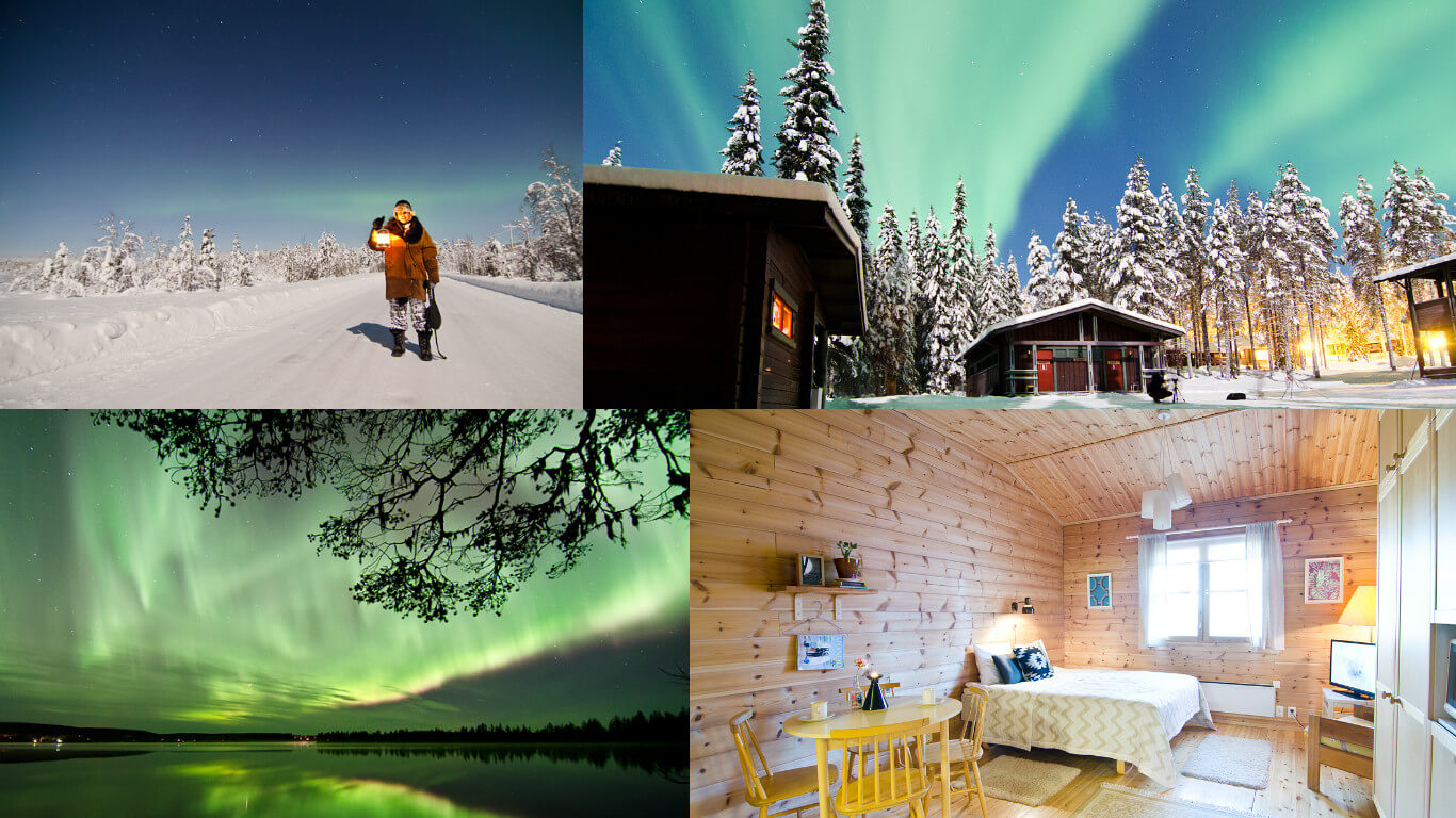 finland,auroras boreales