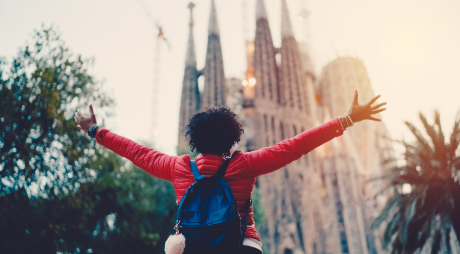 voyageuse en espagne