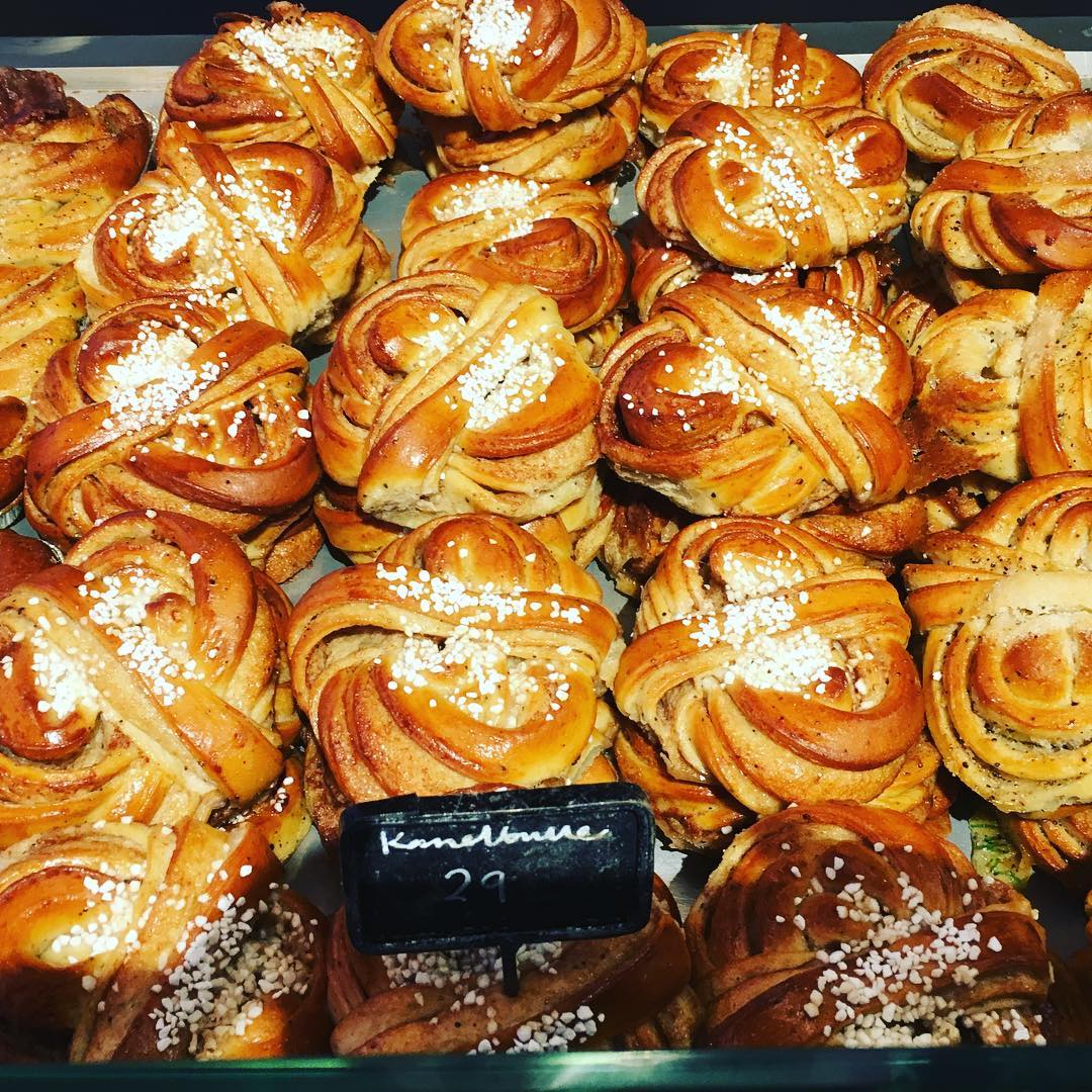 Cinnamon buns in Fabrique, Stockholm - The perfect food for fika