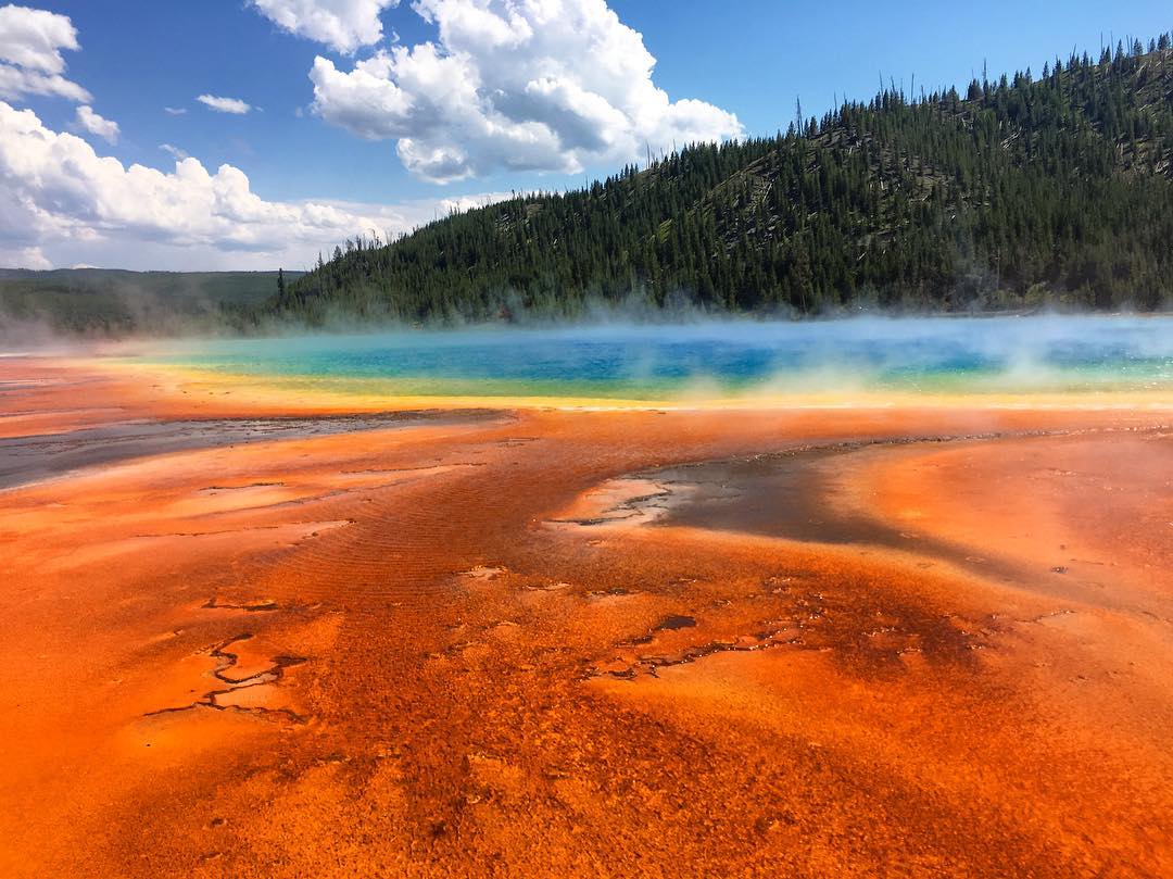 Colourful Places - Grand Prismatic Spring, Yellowstone National Park
