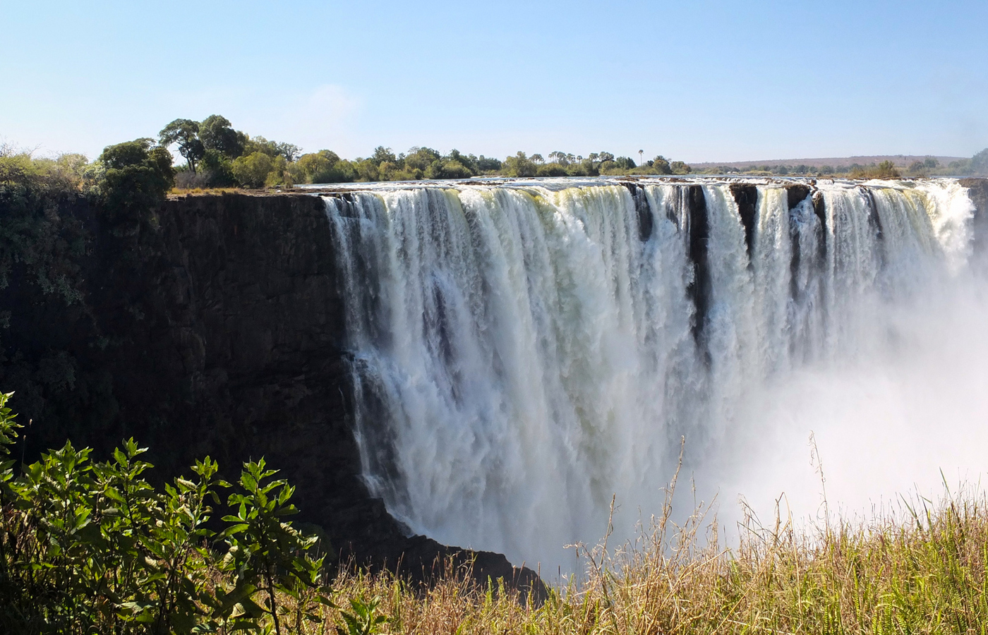 paysage magnifique : chutes victoria