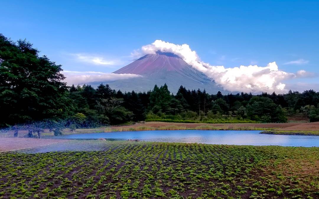 Visiter le Japon - Nuages sur le Mont Fuji