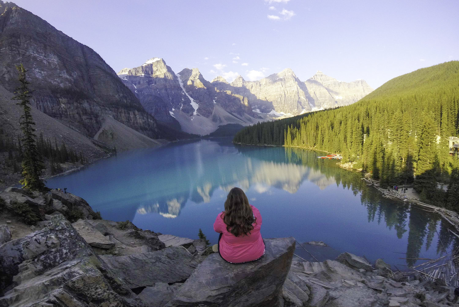 Voyage post rupture - Banff Morraine Lake