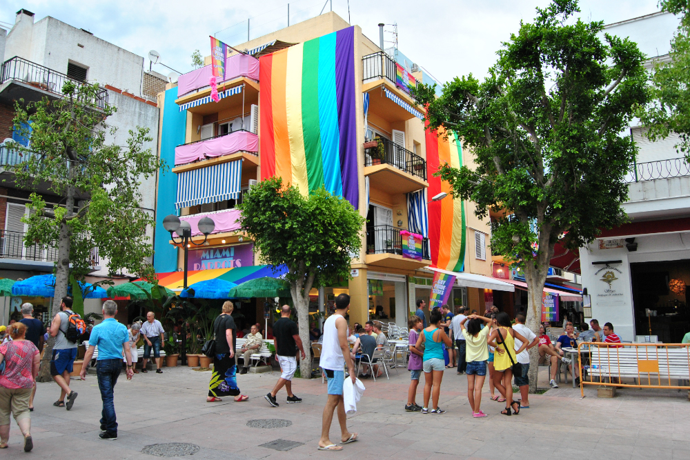 Colourful street in Sitges! @Carla