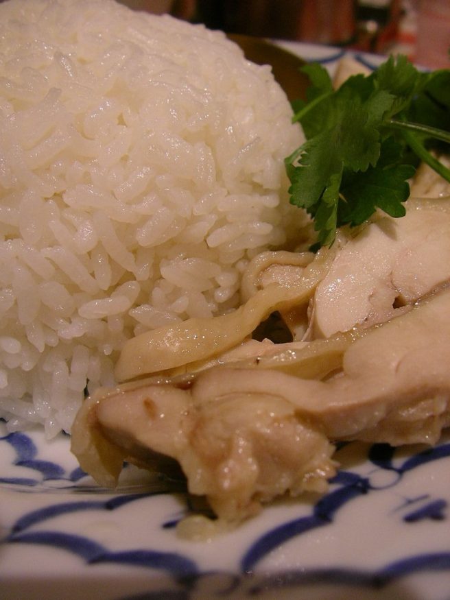 Khao Man Gai - Chicken with Rice -Bangkok street food