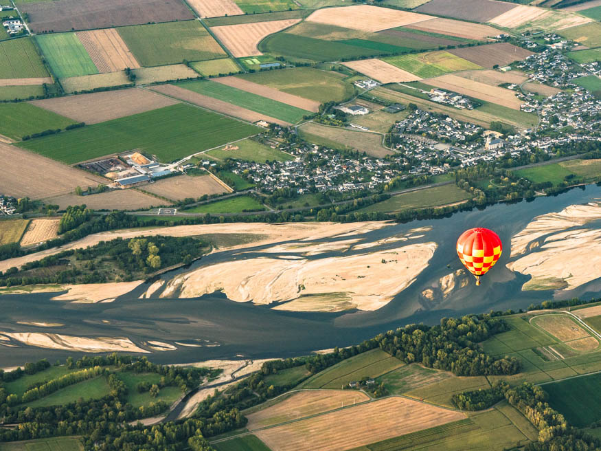 bord de loire - montgolfière