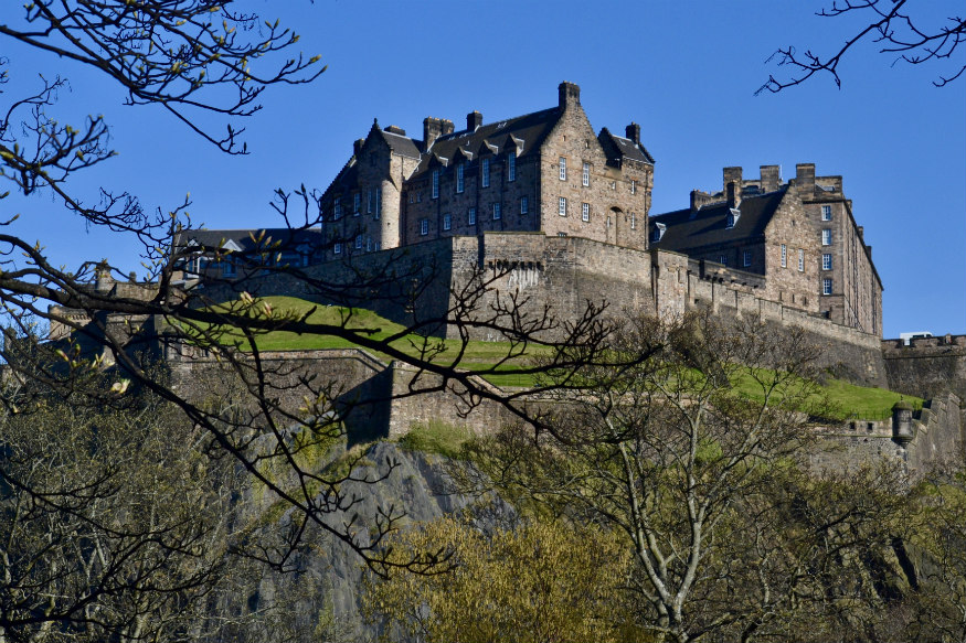 Ville écosse château d'édimbourg