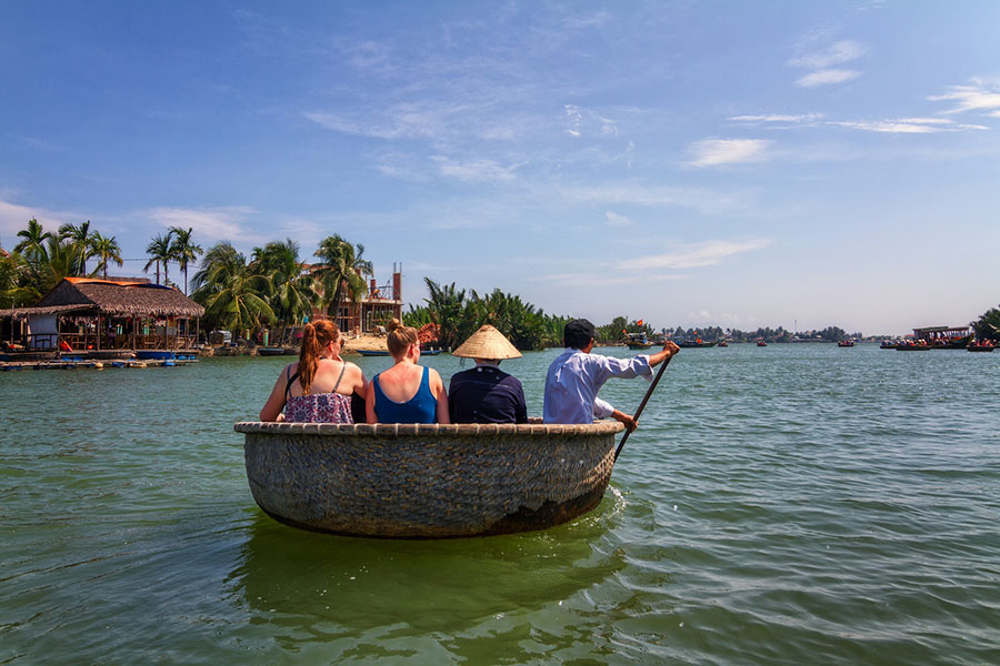 Things to do in Vietnam @thekiwicouple Basket Boat Ride in Hoi An