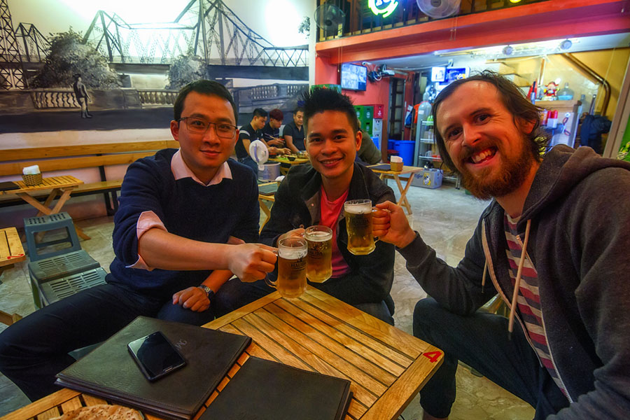 Things to do in Vietnam @thekiwicouple Fresh Beer in Hanoi