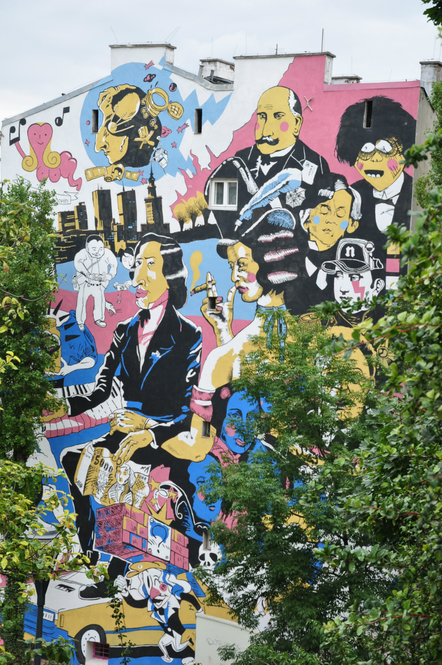 Things to do in Warsaw - Tamka street art by Mapio.net