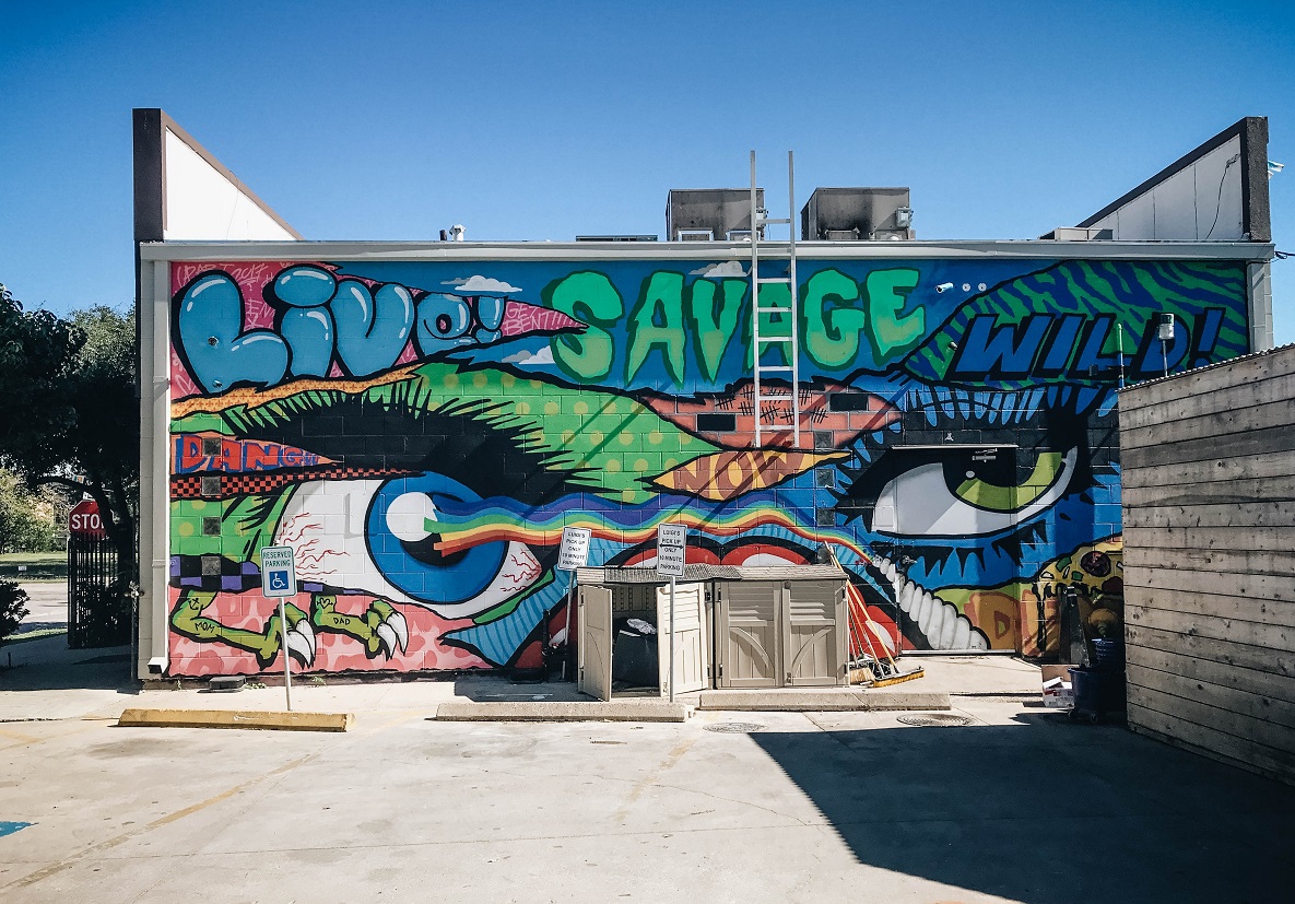 warm winter vacations - houston - graffiti
