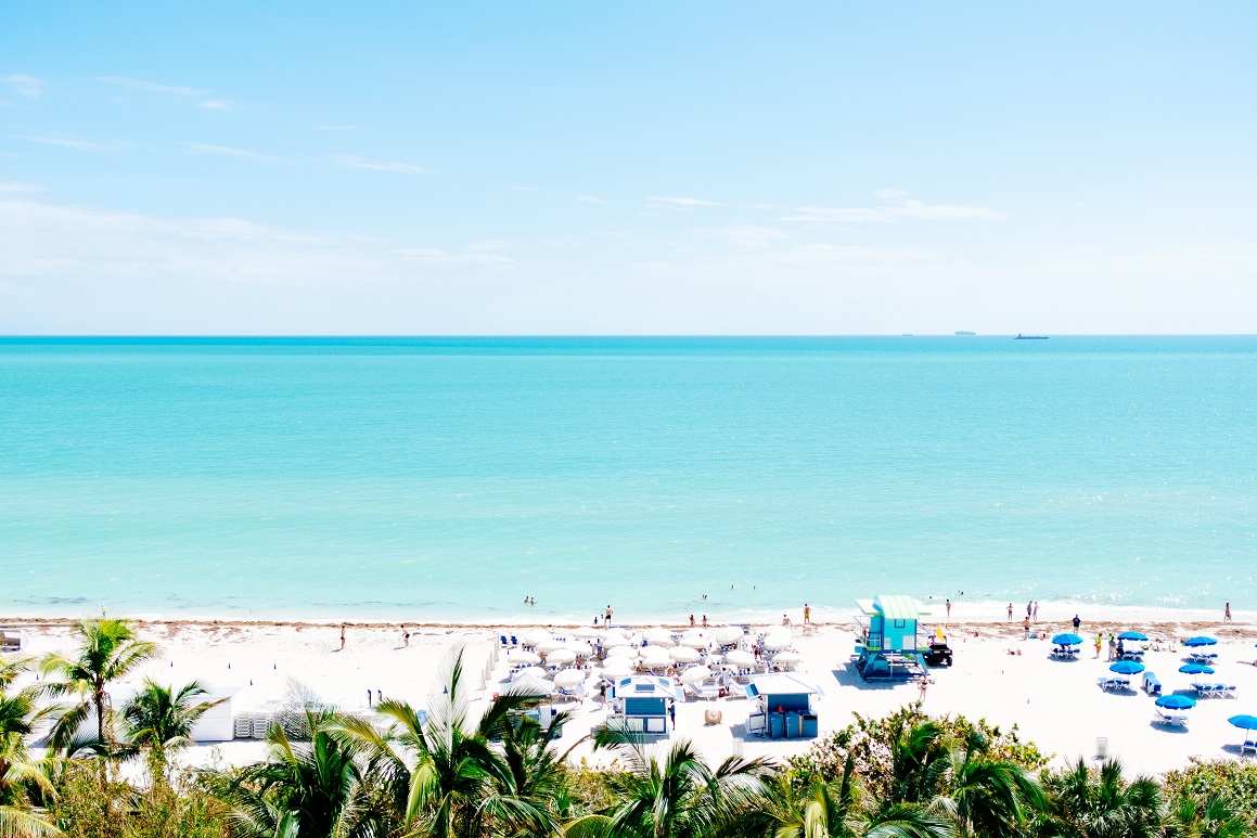warm winter vacations - miami beach