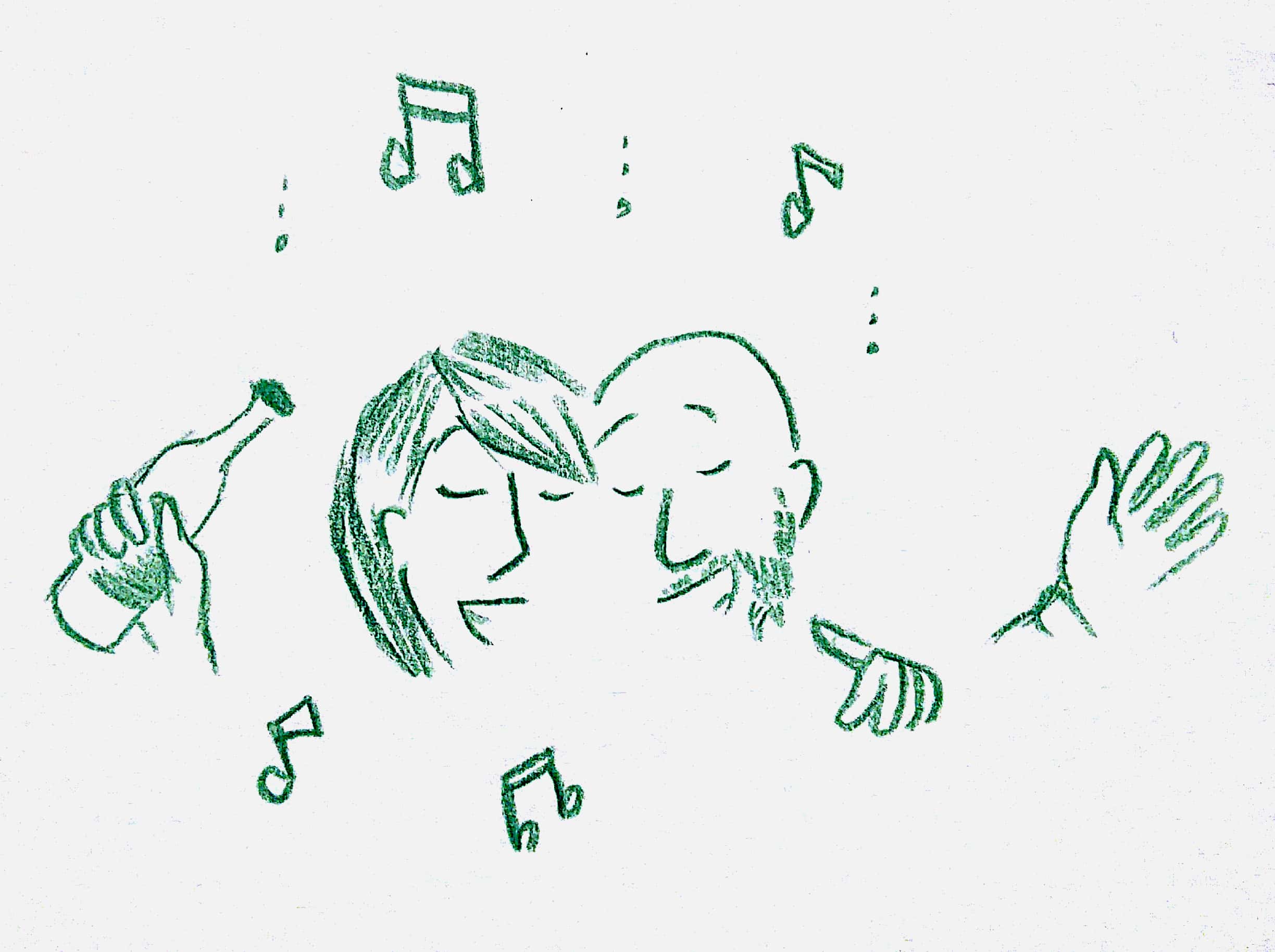 capodanno low cost - gente cantando