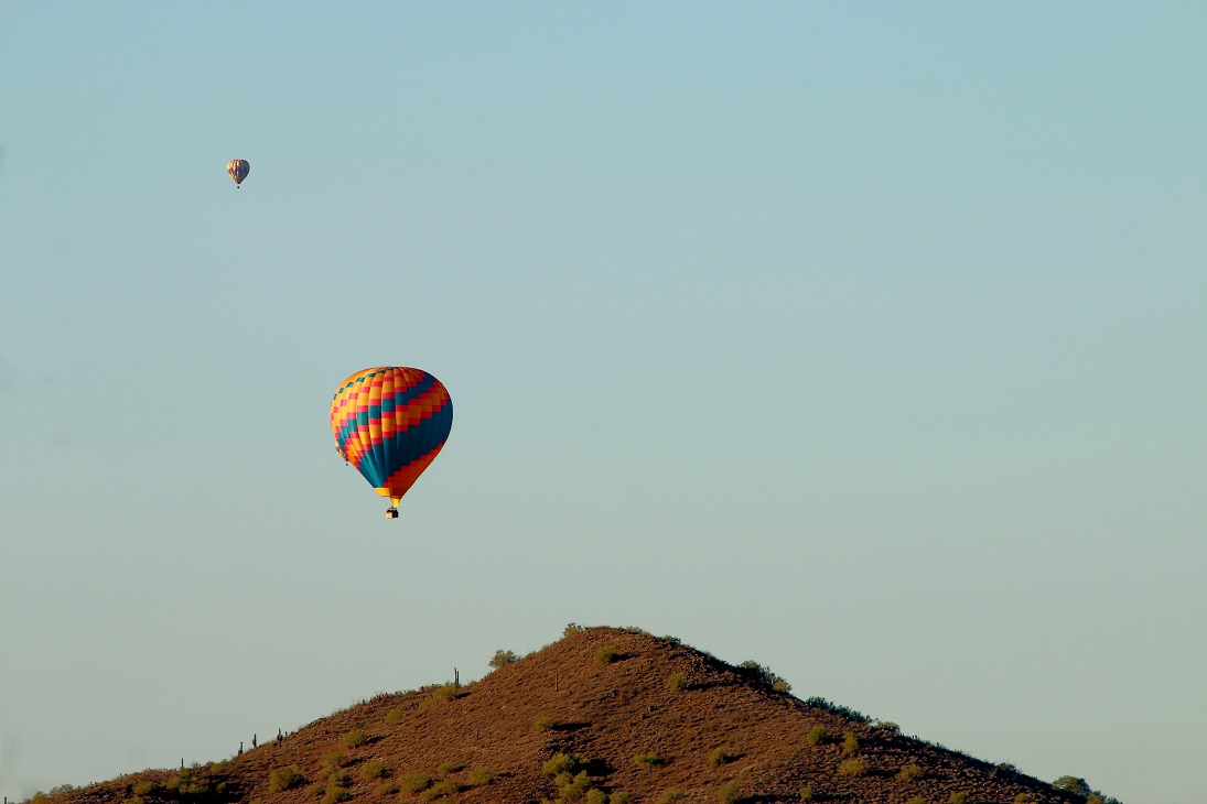 warm winter vacations - Phoenix - hot air balloon