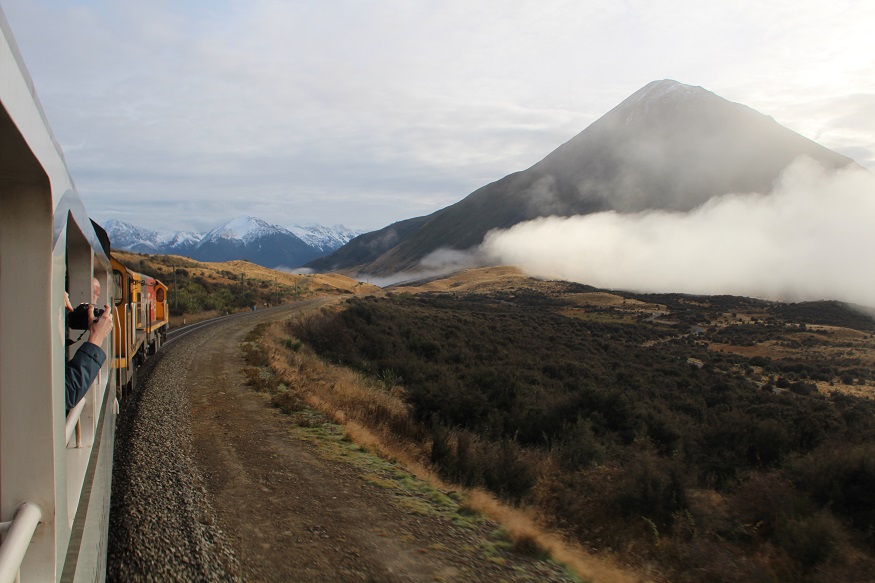 backpacking New Zealand - New Zealand Trans Alpine Train View