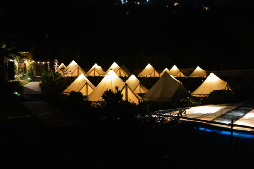 best hostels Guatemala - Free Cerveza - tents