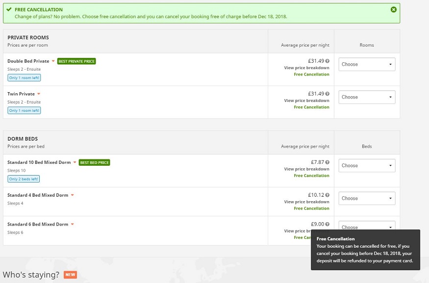 backpacking china - hostelworld free cancellation