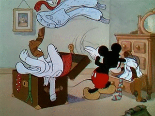 backpacking sport - Mickey packing fast