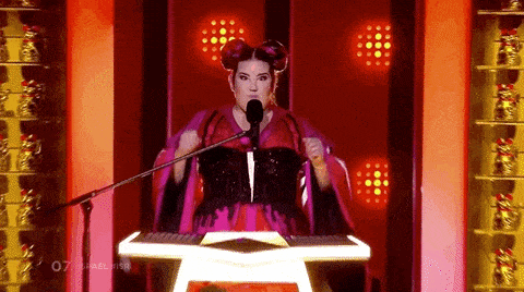 eurovision drinking games - Israel chicken dance woman