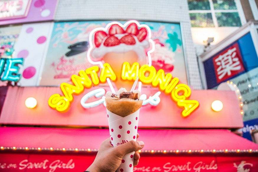 Where to stay in Tokyo - Santa Monica crepe