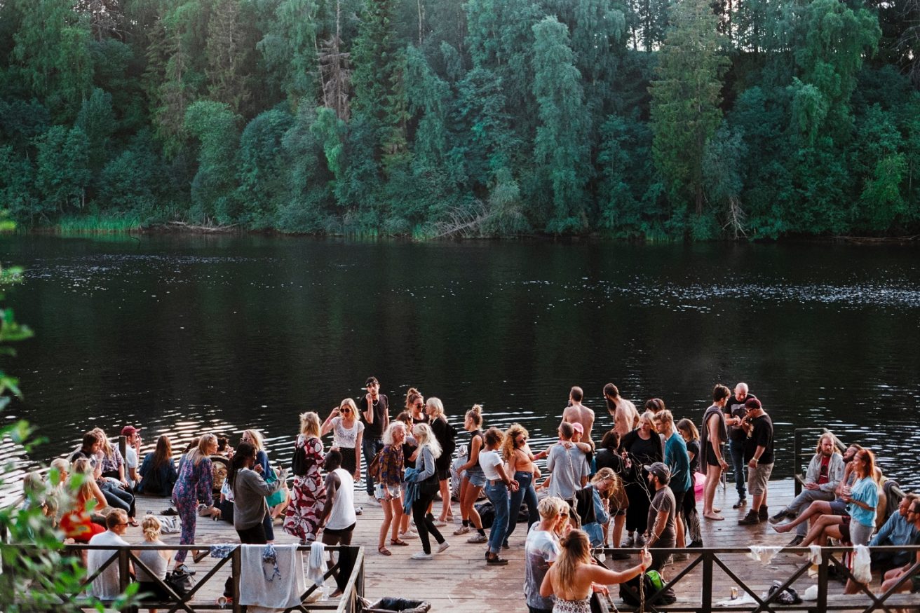 Mittsommer Schweden - Party am See