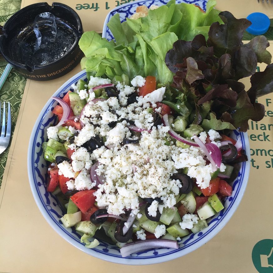 where to stay in bangkok -Green House - salad