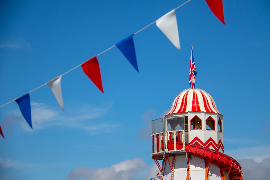 bournemouth on a budget, top of a helter skelter