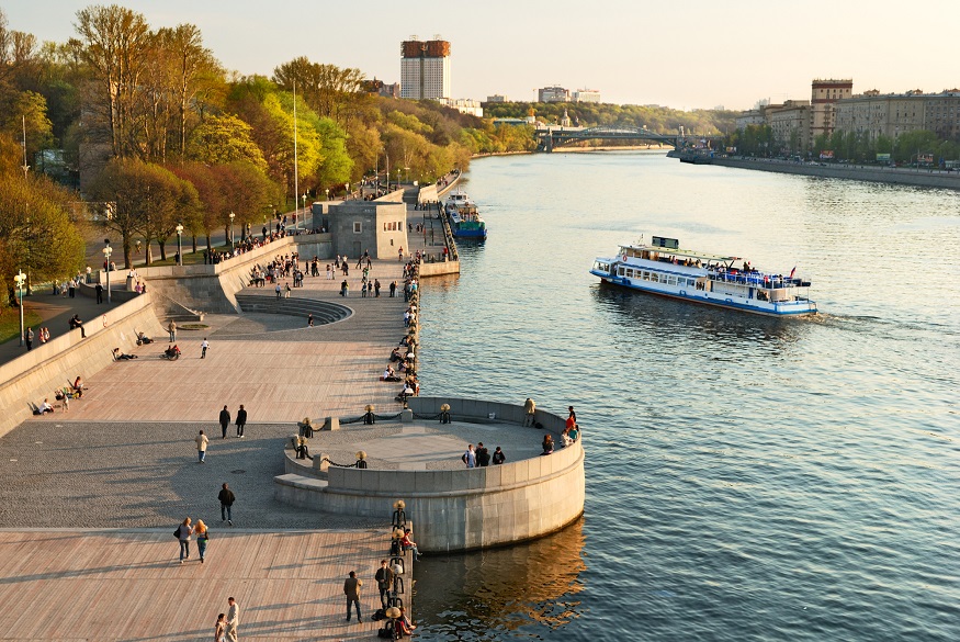 3 days in moscow, Gorky Park and the river
