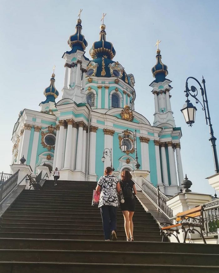 best places to visit in eastern europe, st andrew's church in kiev, ukraine