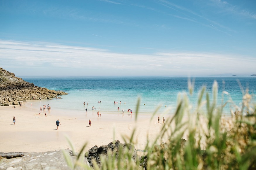 places to go for new years eve uk, a beach at st ives