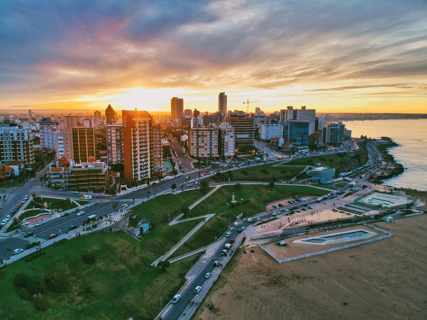 best places to visit in Argentina, sunset over mar del plata