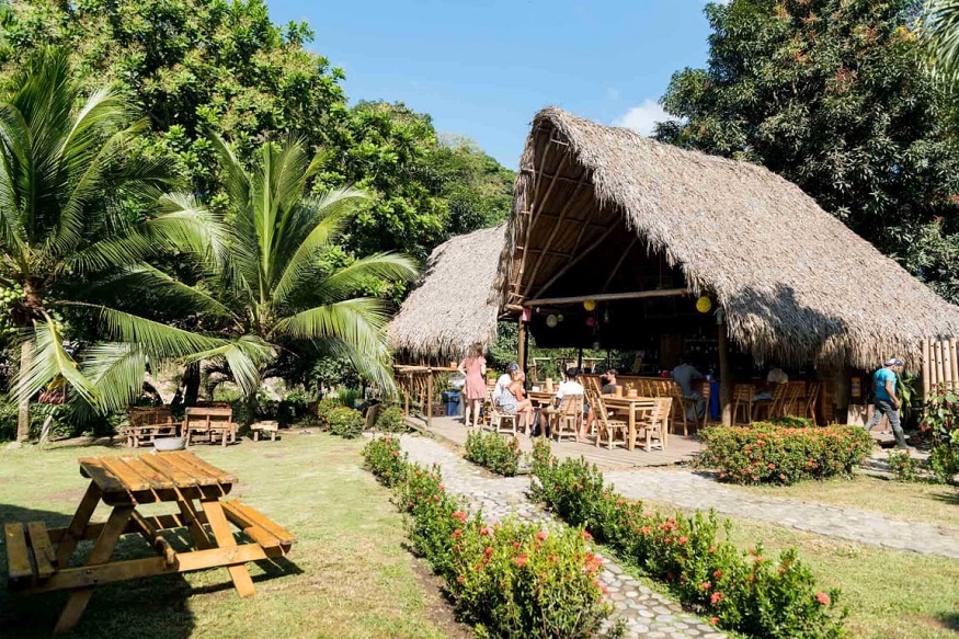 best places to visit in colombia, el rio hostel gardens in the jungle
