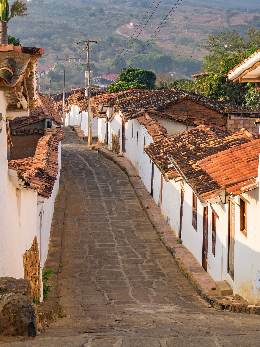 best places to visit in colombia, cobbled street in san gil