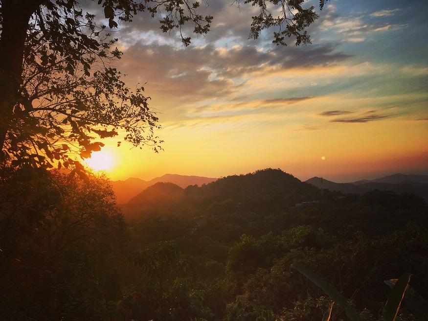 best places to visit in colombia, sunset over the treetops in Minca