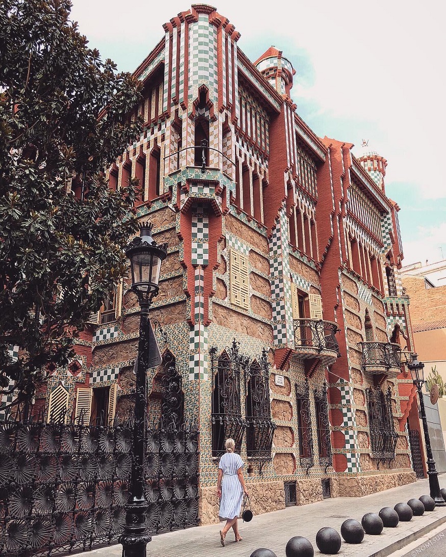 best romantic destinations for solo travellers, girl walking in barcelona