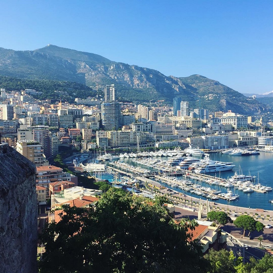 best romantic destinations for solo travellers, view of bay in Monaco