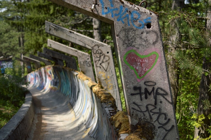 things to do in sarajevo, abandoned bobsled track